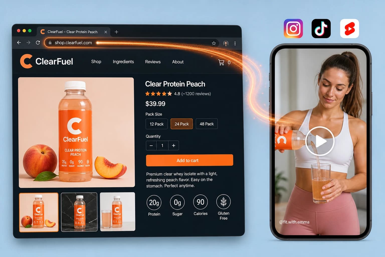 AI-videoadvertentiegenerator voor product of dienst